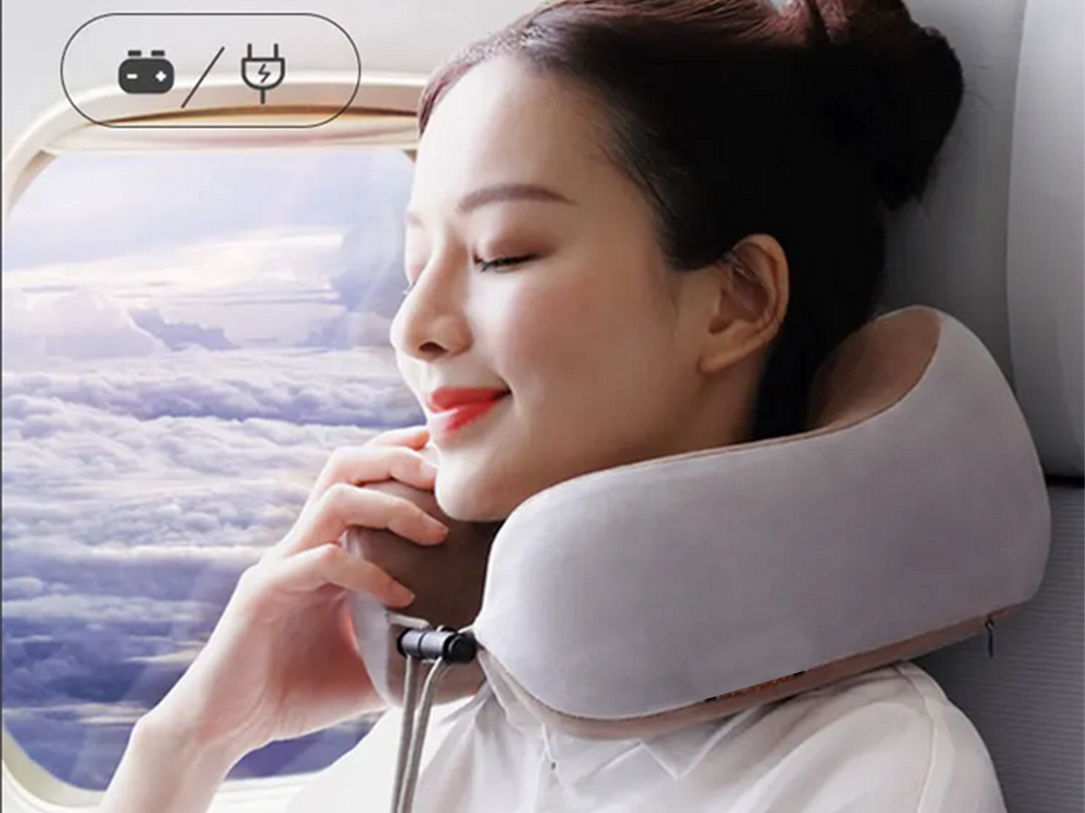 Neck Massager, Soft Travel Cushion for Car and Airplane