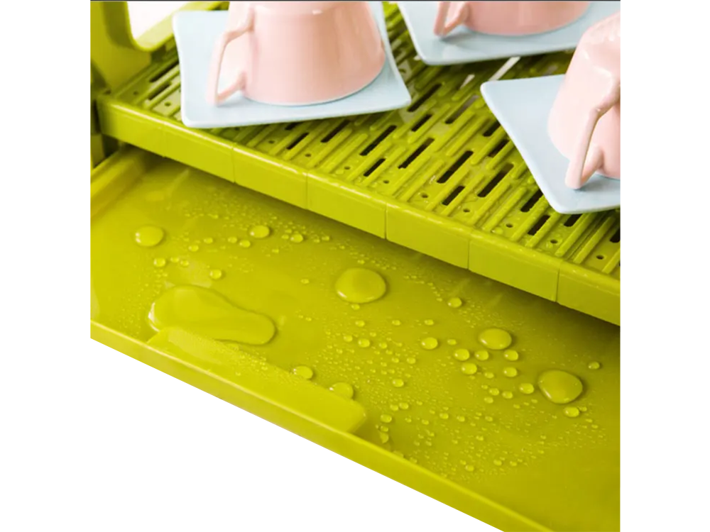 Large 3-Tier Dish Drainer Rack, 53x52x27.5 cm