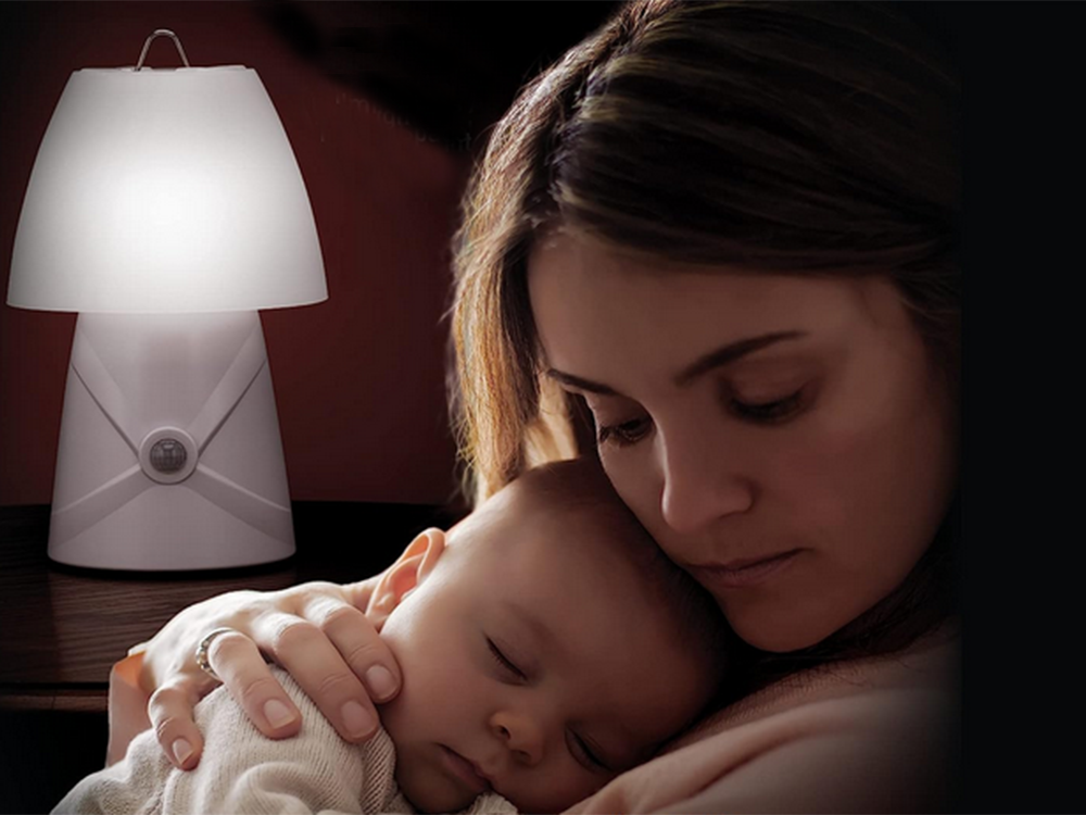 Kids LED RGB Night Light with Motion Sensor, White