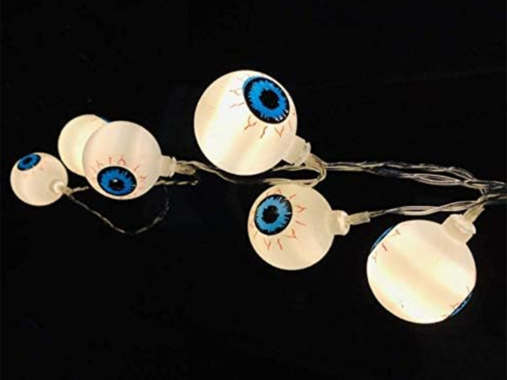 Halloween LED Garland Eyes, 10 LED, 200 cm, White
