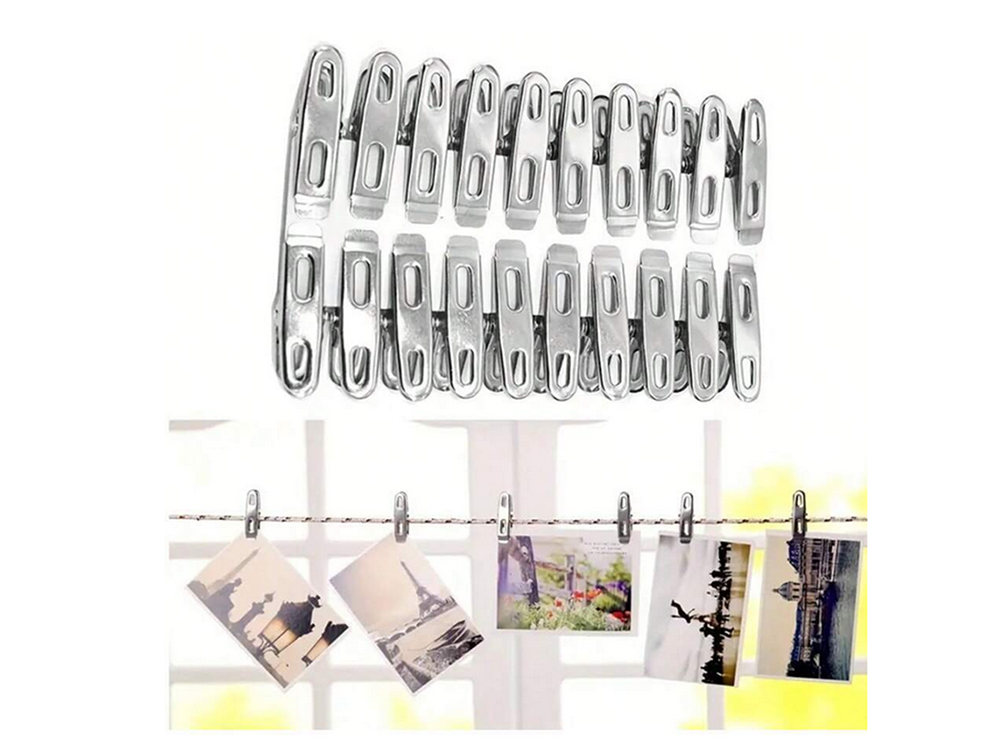 Metal Laundry Clips, 20 pcs.
