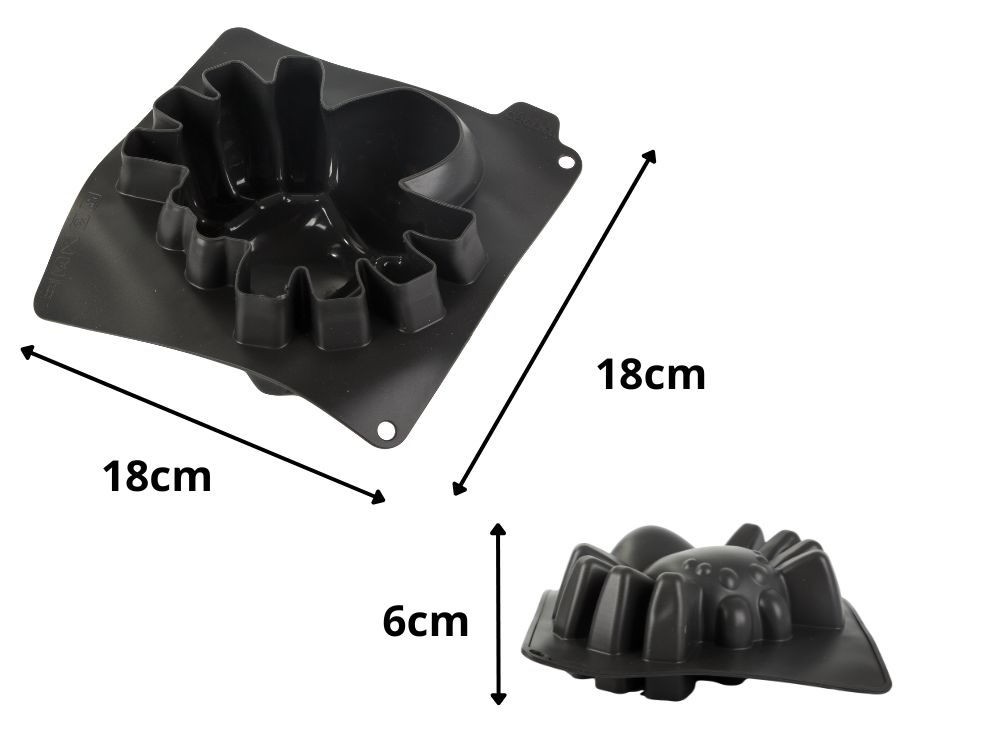 Large Silicone Baking Mold Spider, Black