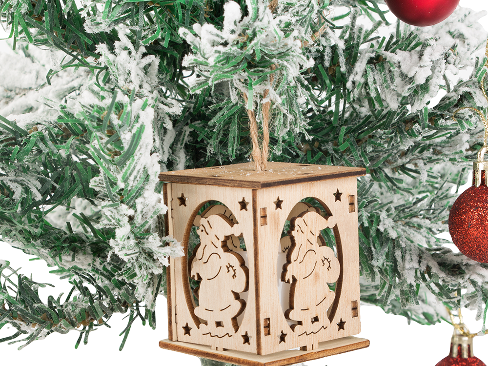 Wooden Lantern, Christmas Tree Decoration