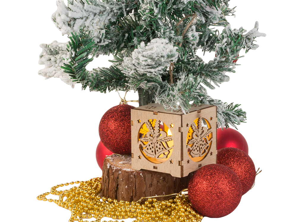 Wooden Lantern, Christmas Tree Decoration