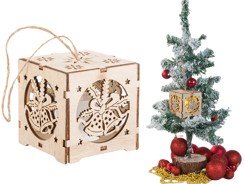 Wooden Lantern, Christmas Tree Decoration