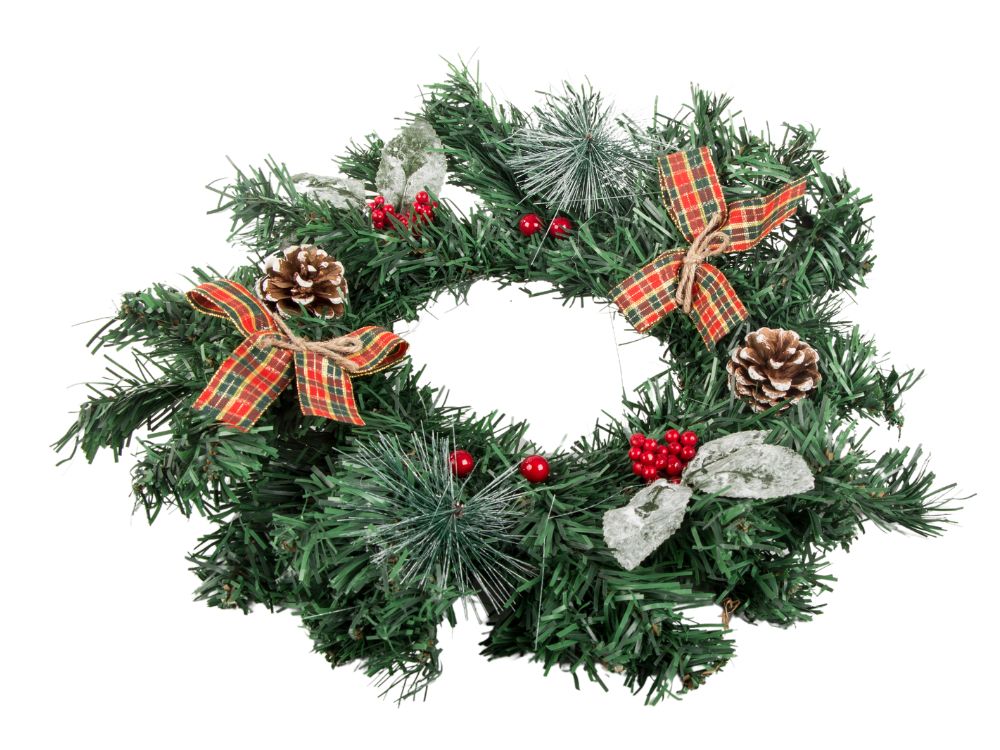 Christmas Decorative Wreath for Door / Wall, 20 cm