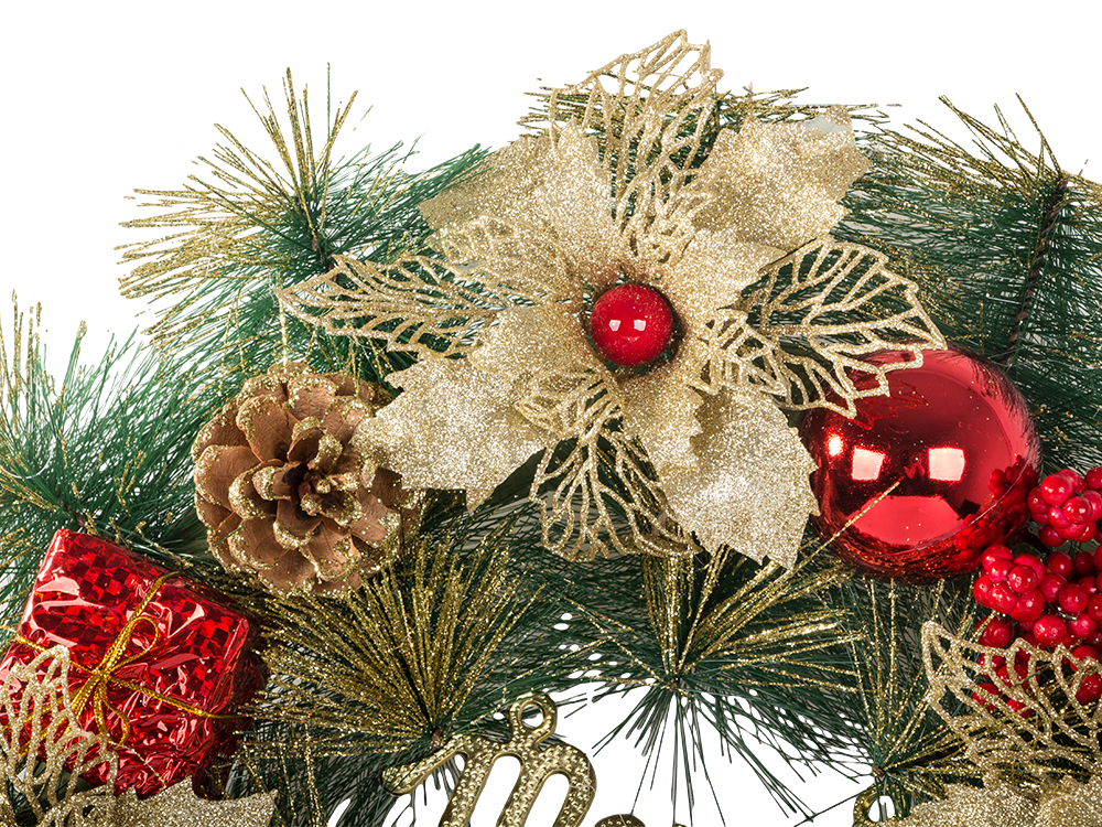 Christmas Wreath with Decorations, 40 cm