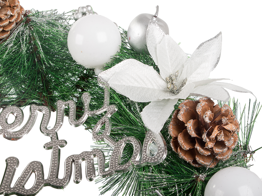 Christmas Decorative Wreath for Door and Wall, 40 cm