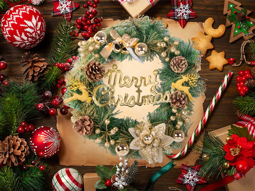 Christmas Door Wreath, 40 cm (3)