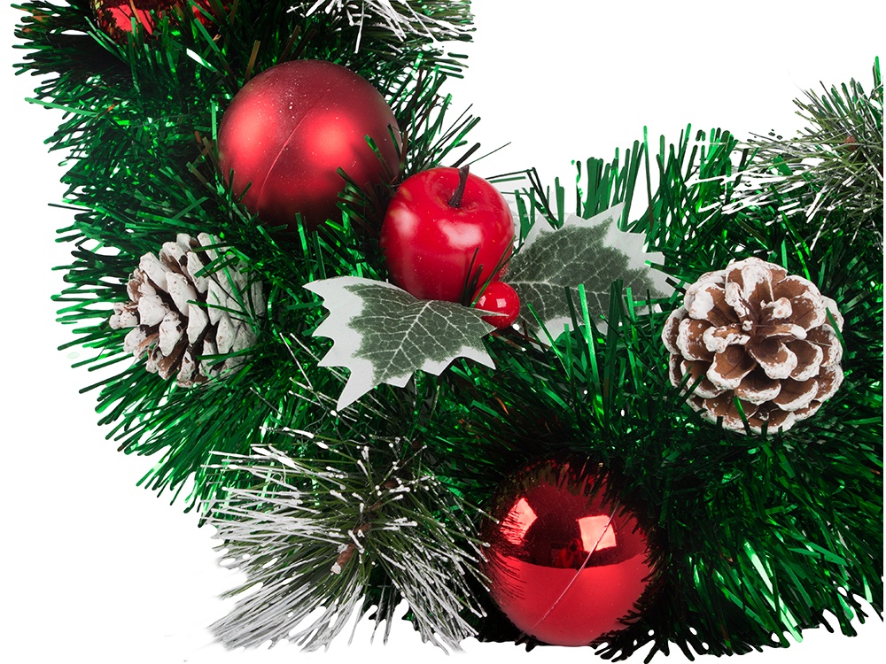 Christmas Decorative Wreath for Doors and Walls, 35 cm