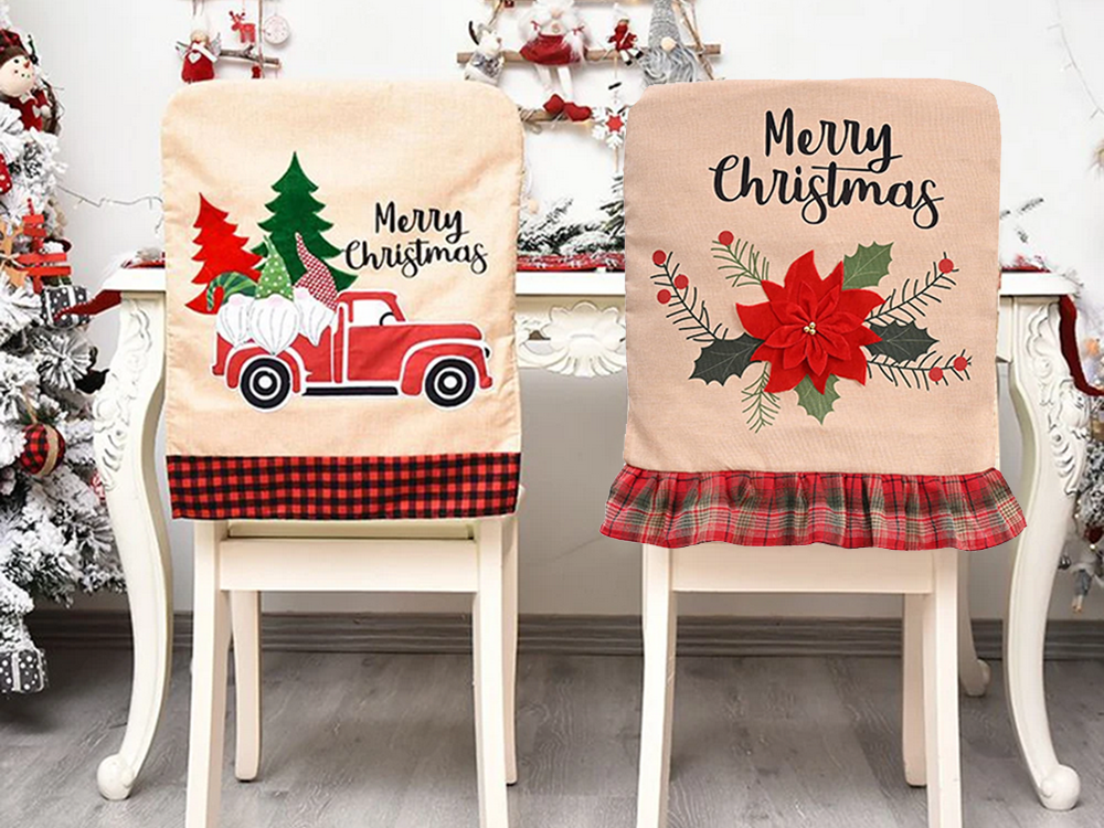 Christmas Chair Back Cover, 51x49 cm, Assorted Designs