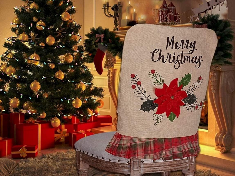 Christmas Chair Back Cover, 51x49 cm, Assorted Designs