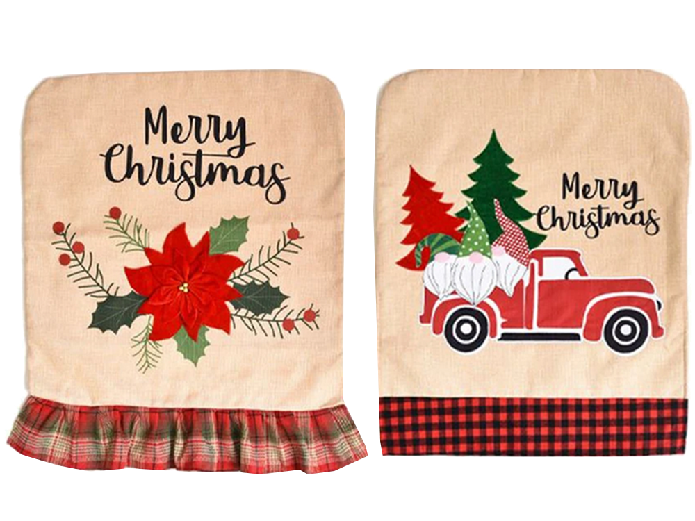 Christmas Chair Back Cover, 51x49 cm, Assorted Designs