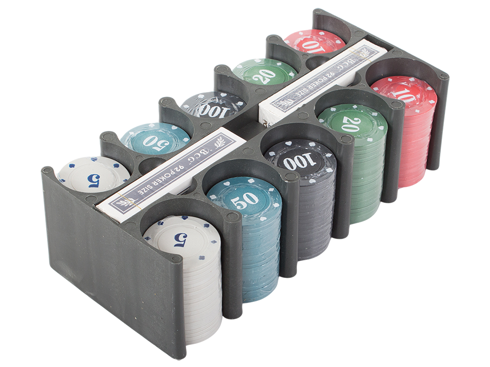 Texas Hold\'em Poker Set with 200 Chips, Cards, Mat