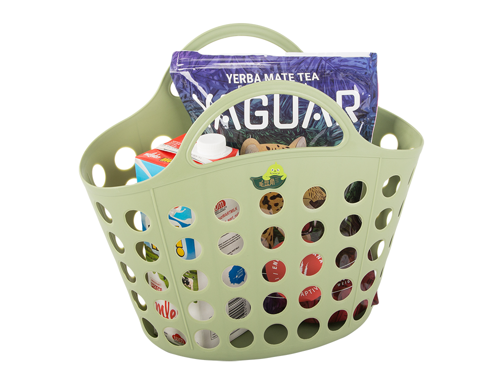 Shopping basket handy for mushrooms vegetables fruits handles picnic