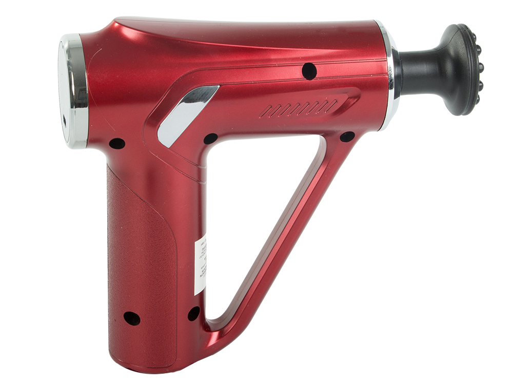 Body Massage Gun, 4 Attachments, 30W, Red