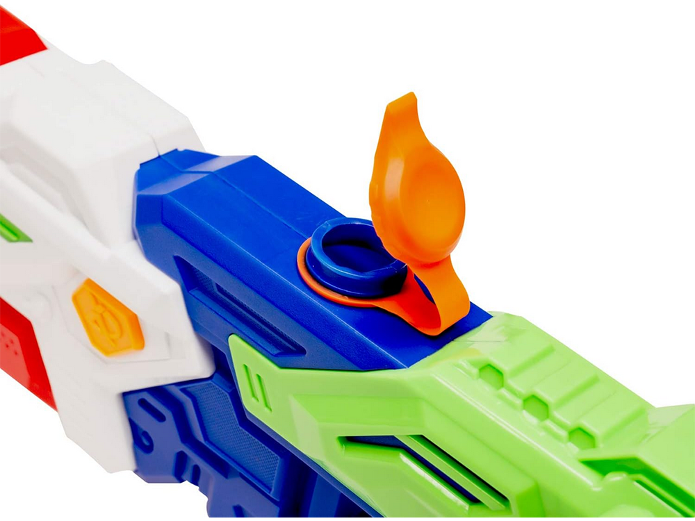 Large Water Gun for Kids with Pump, 1.5L, Multicolor