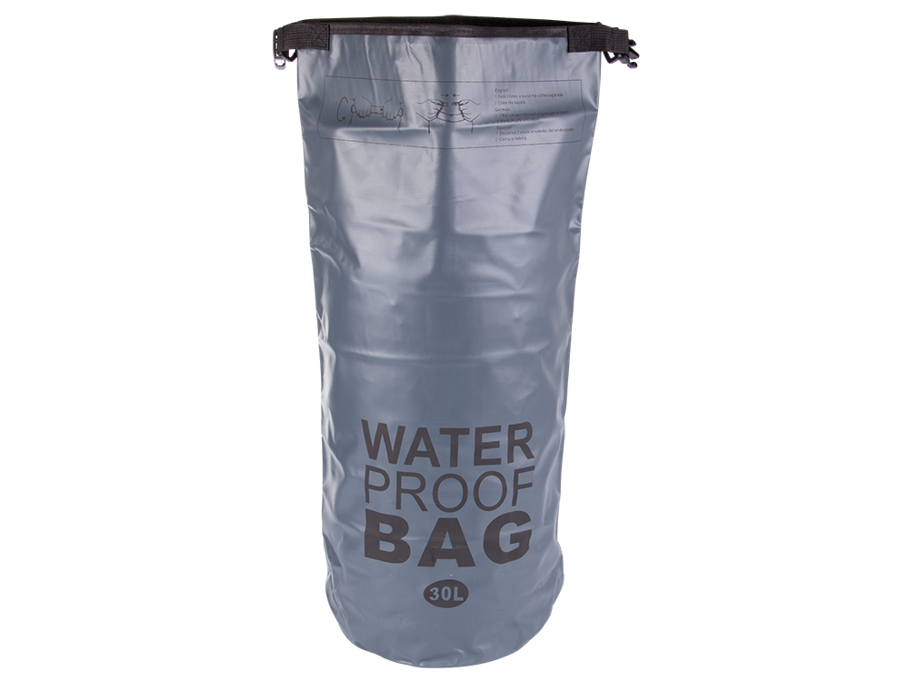 Waterproof Dry Bag / Backpack 30L, Grey