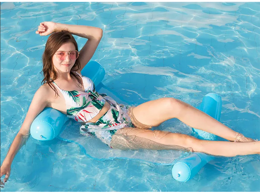 Inflatable Water Hammock / Swimming Mattress, 77x75 cm