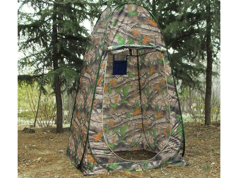 Portable Beach Changing Tent – Shower, Toilet, Camping Cabin, Leaf Pattern