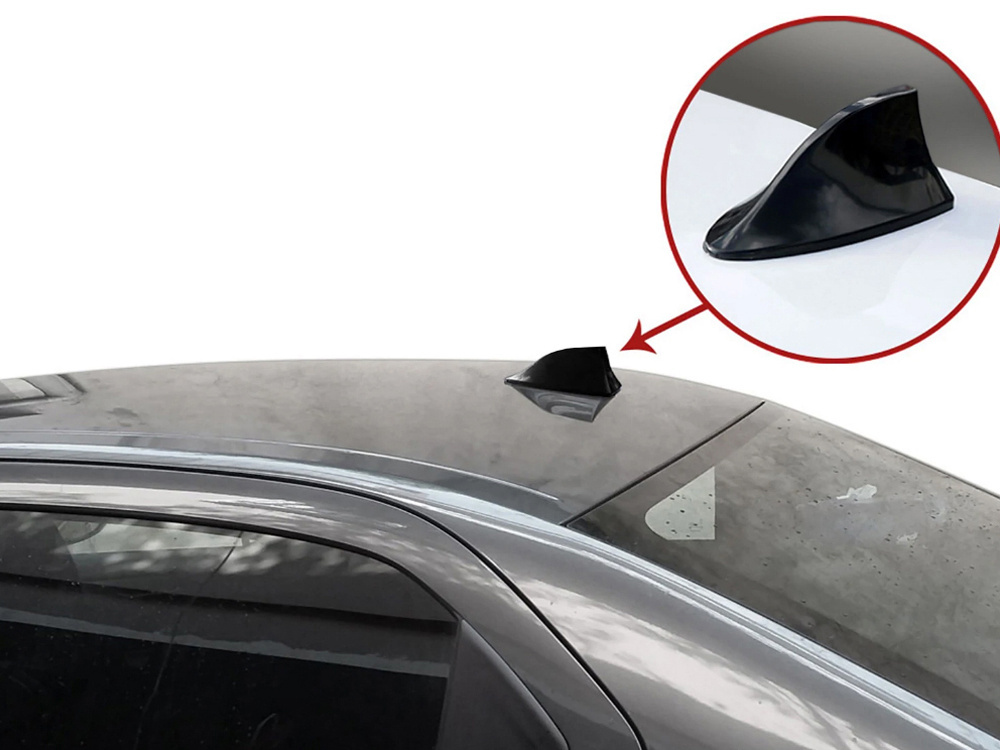 FM Shark Fin Antenna for Audi BMW Ford Opel VW, Black (3)