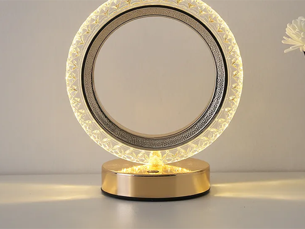 LED RGB Crystal Imitation Table Night Light, 18 cm