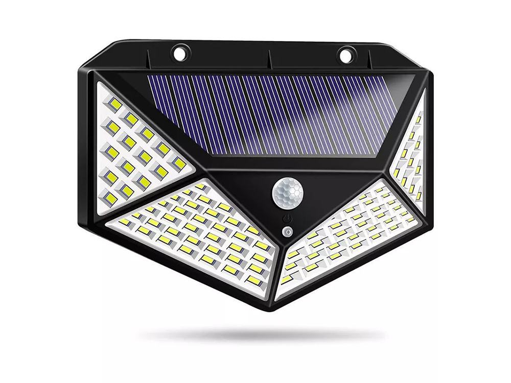Solar Lamp 100 LED with Motion and Dusk Sensor