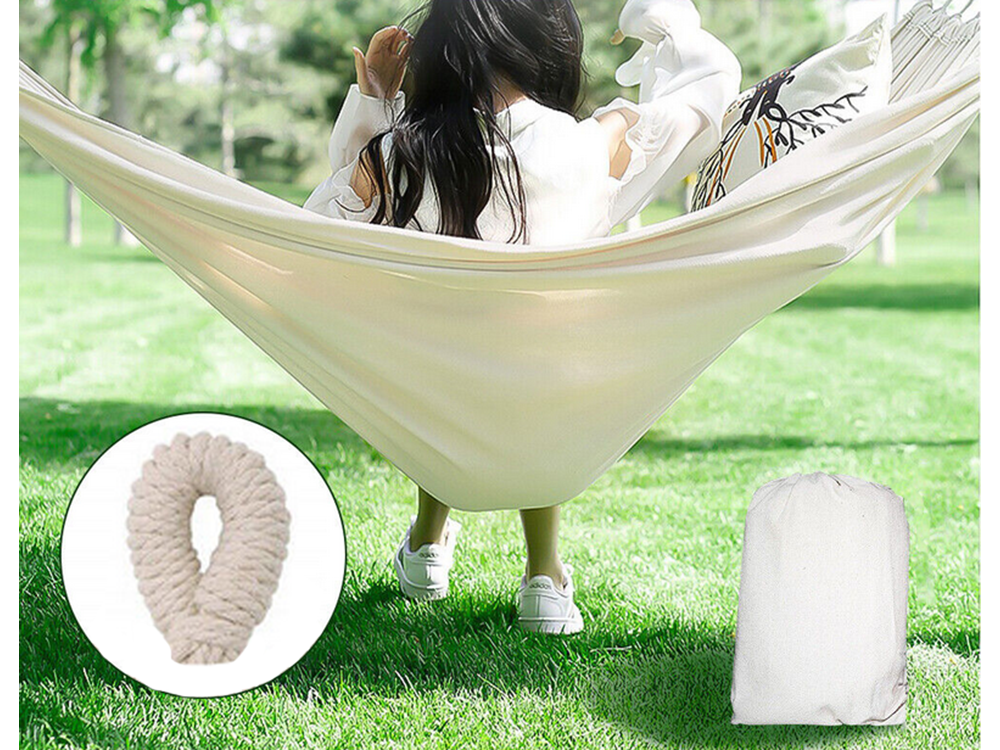 Single Fabric Hammock 200x80 cm with Carry Bag