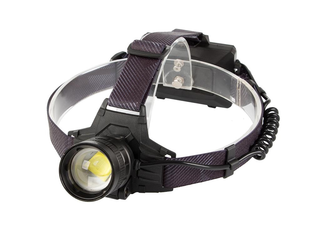 Налобный фонарь Bailong LED XHP160 с powerbank и зумом, модель 8076-3