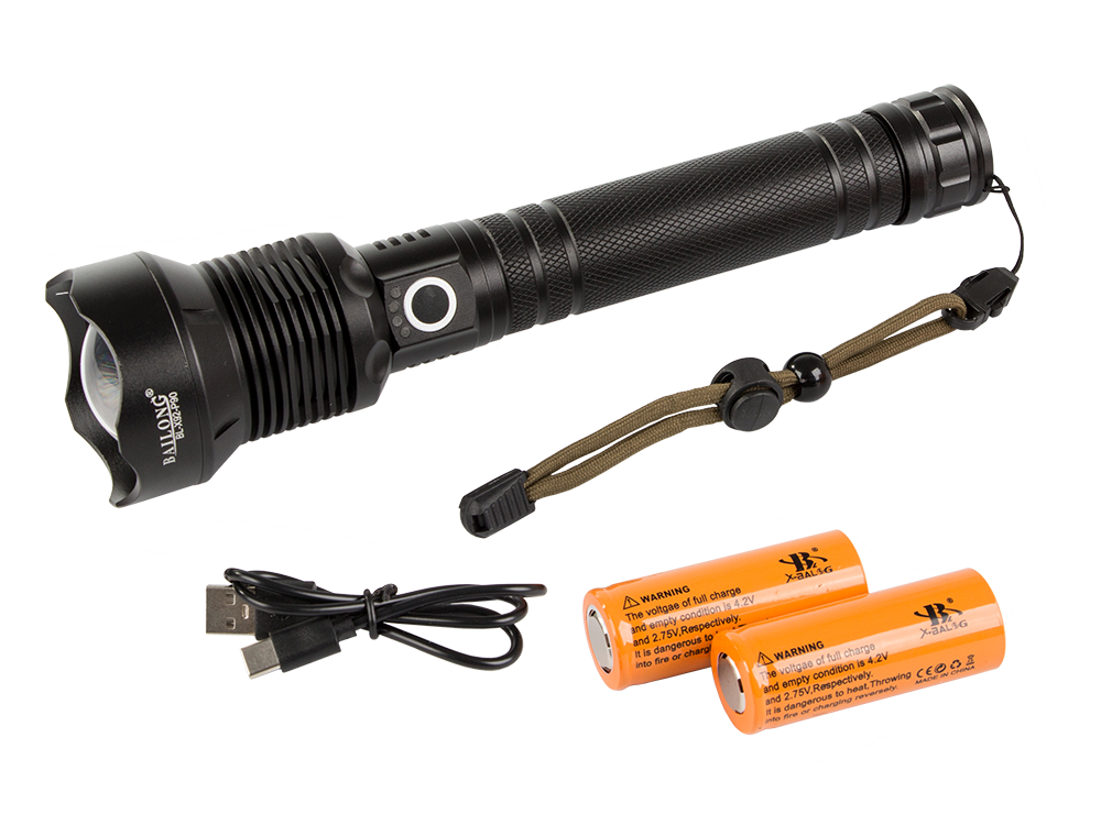 Bailong X92 Tactical Military Flashlight CREE XHP90 LED, 1000m, Zoom