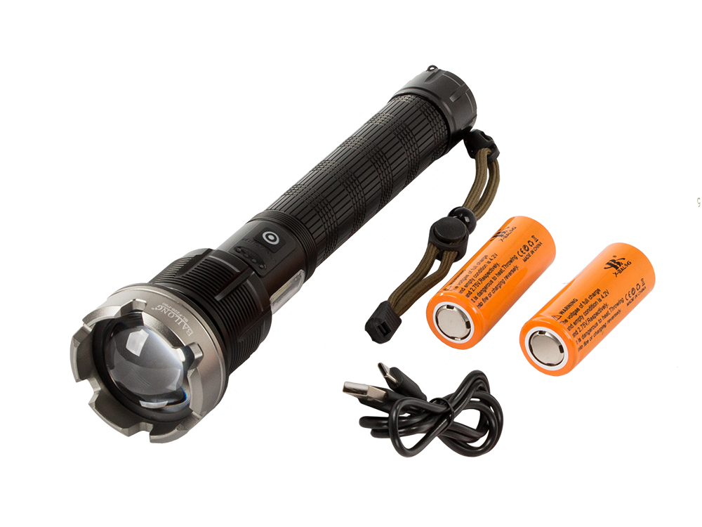 Bailong F226 Taktiskais Lukturis CREE XHP90 LED ar Power Bank