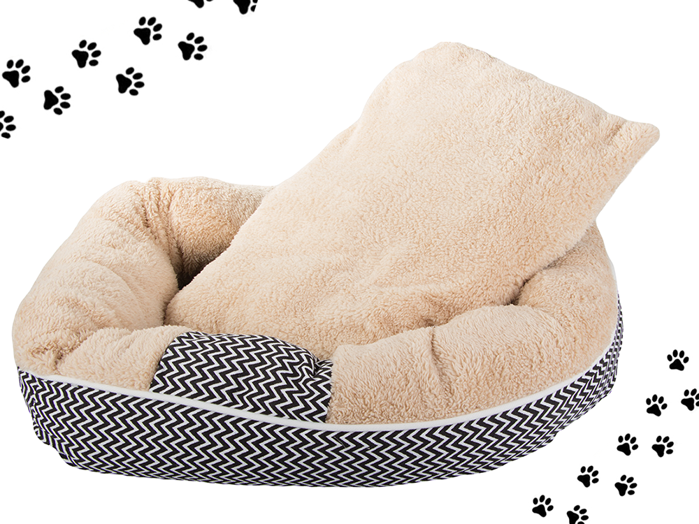 Soft Plush Pet Bed for Dogs and Cats, 60x50 cm