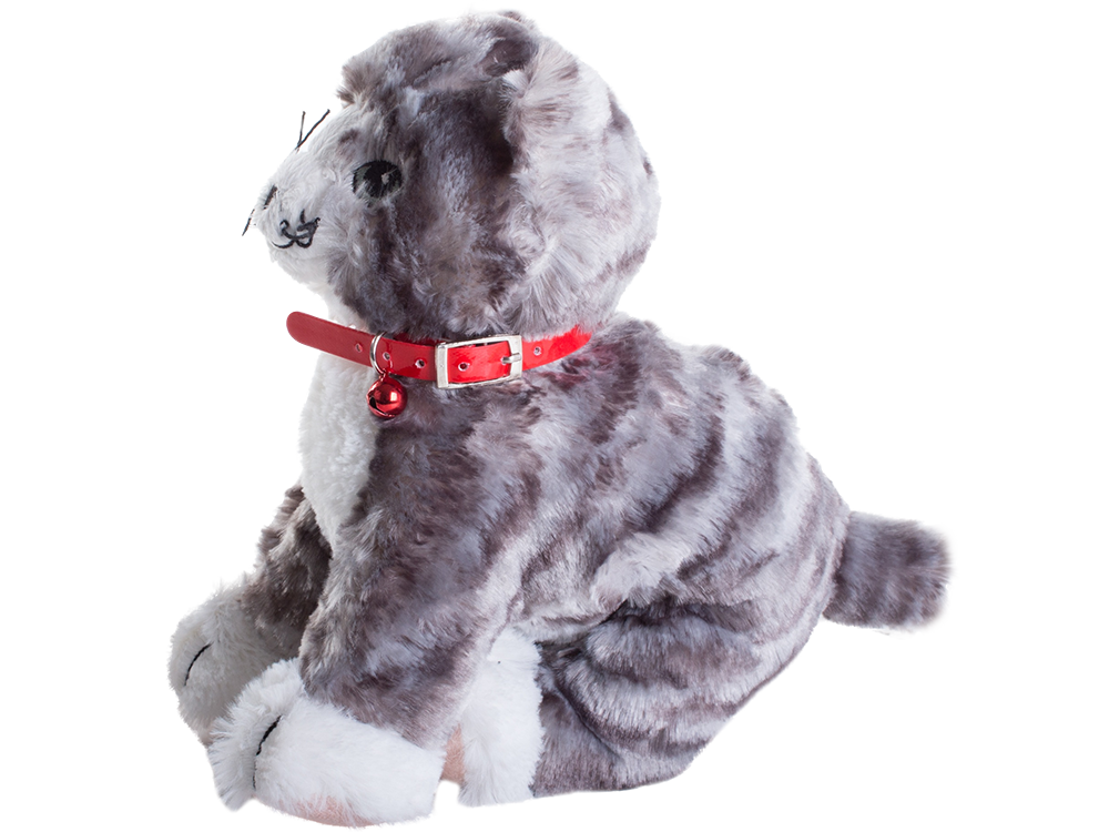 Adjustable collar for dog or cat with bell, 30cm, red/green/purple