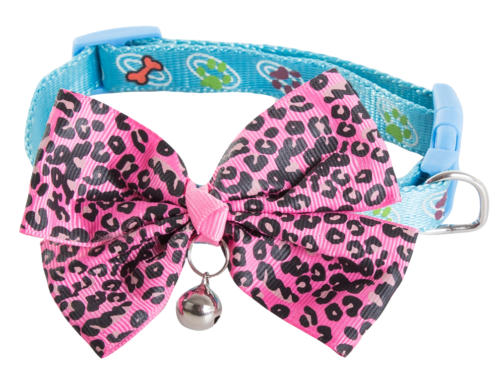 Adjustable Dog and Cat Collar with Bell and Bow