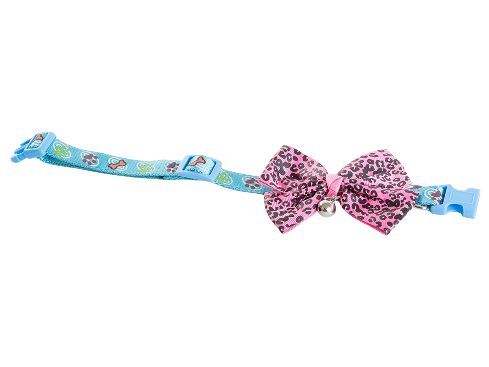 Adjustable Dog and Cat Collar with Bell and Bow