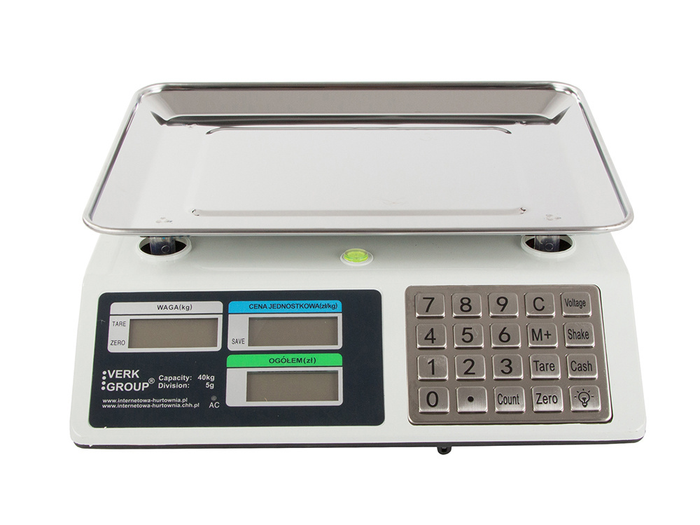 Electronic shop scale with calculator, up to 40kg, precise (3)