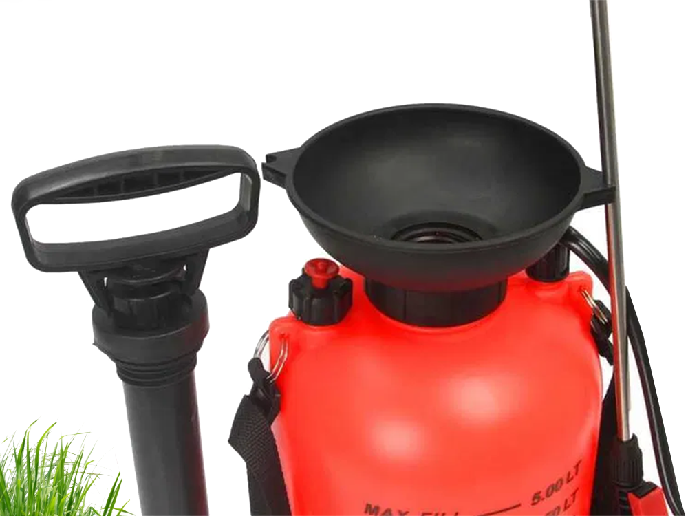 Garden Pressure Sprayer with Long Lance, 5L, Orange