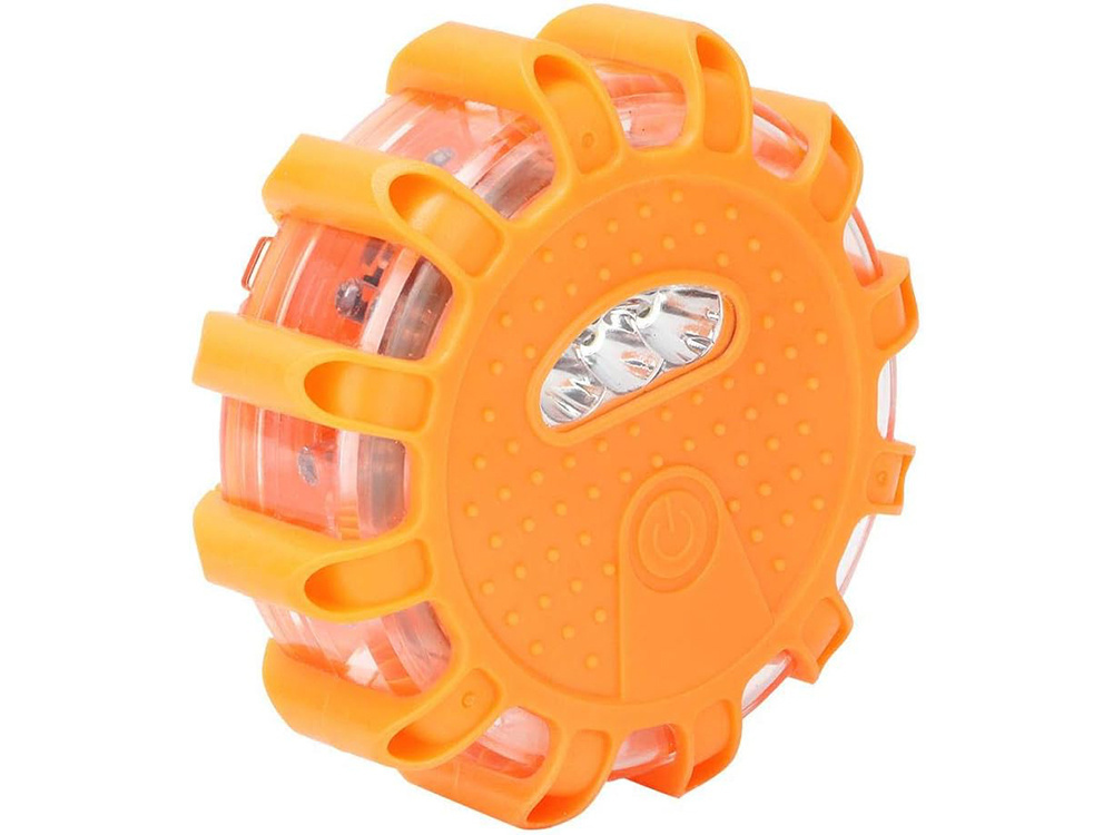 Powerful 360° LED warning light with magnet and hook, orange (2)