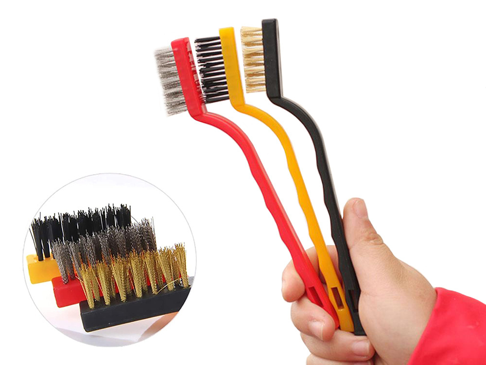 Wire brush set for cleaning, 3 pcs (0)