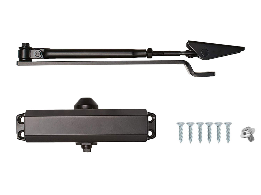 Door closer for exterior and interior doors up to 65 kg, black (3)