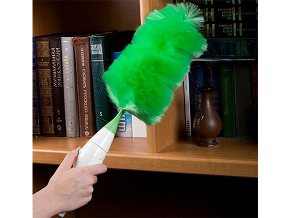 Electric Rotating Dust Brush with 3 Attachments
