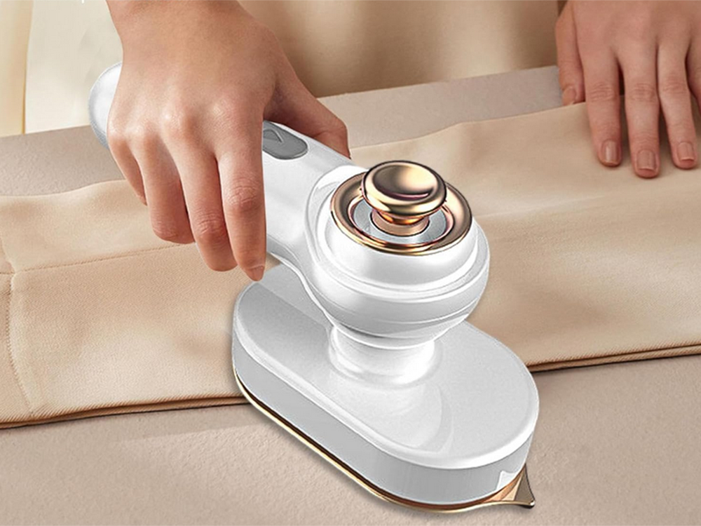 Compact Travel Iron with Sprayer and Swivel Handle, 26W
