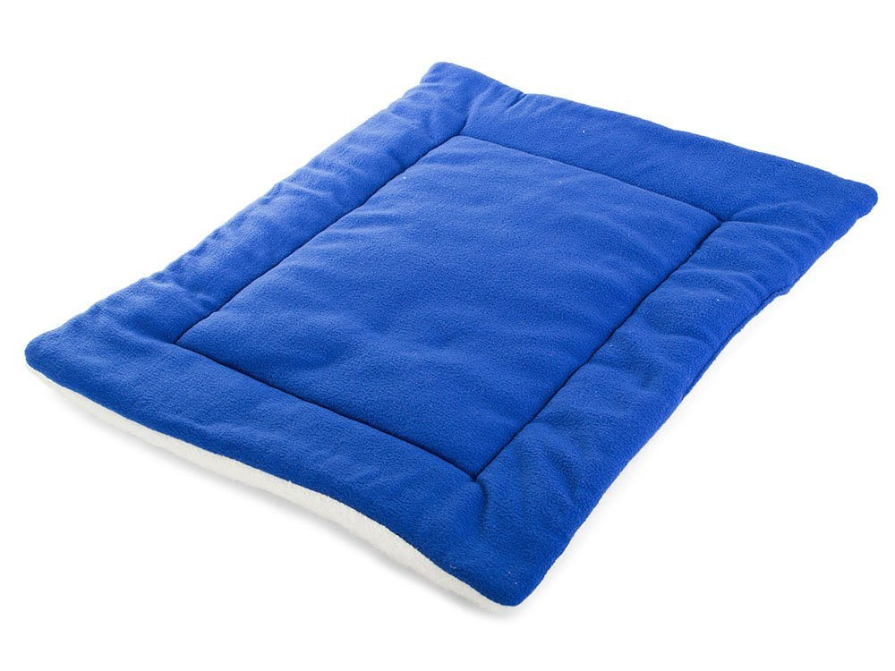 Soft Fabric Pet Mat Bed for Dogs and Cats, Dark Brown, 50x35cm