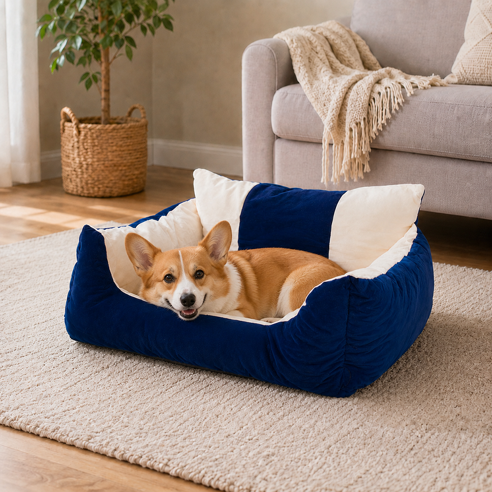 Soft Dog and Cat Bed, 64 x 46 x 20 cm (Size M)