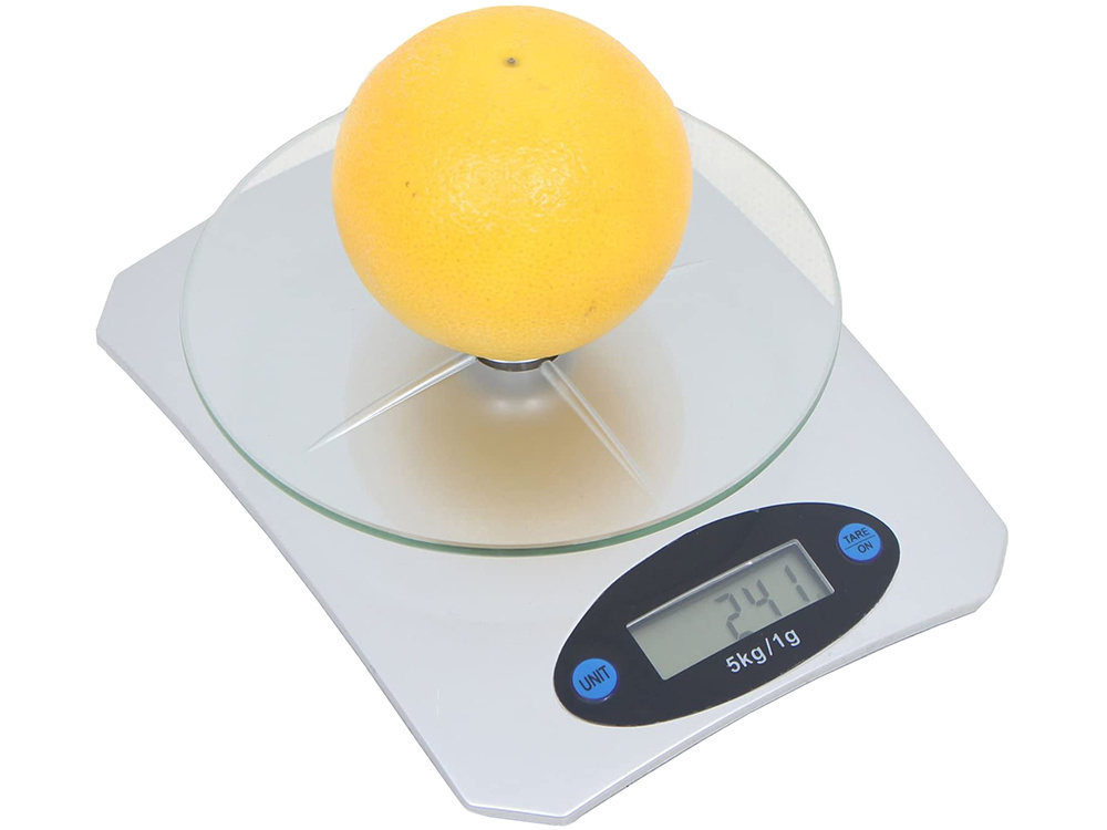 Electronic Kitchen Scale with Glass Platform and LCD Display, Precise up to 5 kg, 1 g (3)