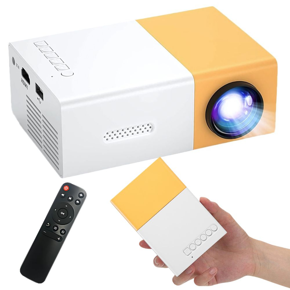 Portable Mini Projector YG300 Full HD 1080p with HDMI USB Remote
