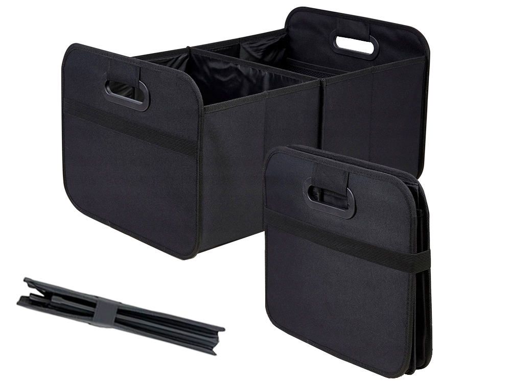 Large Car Trunk Organizer, Foldable, Black