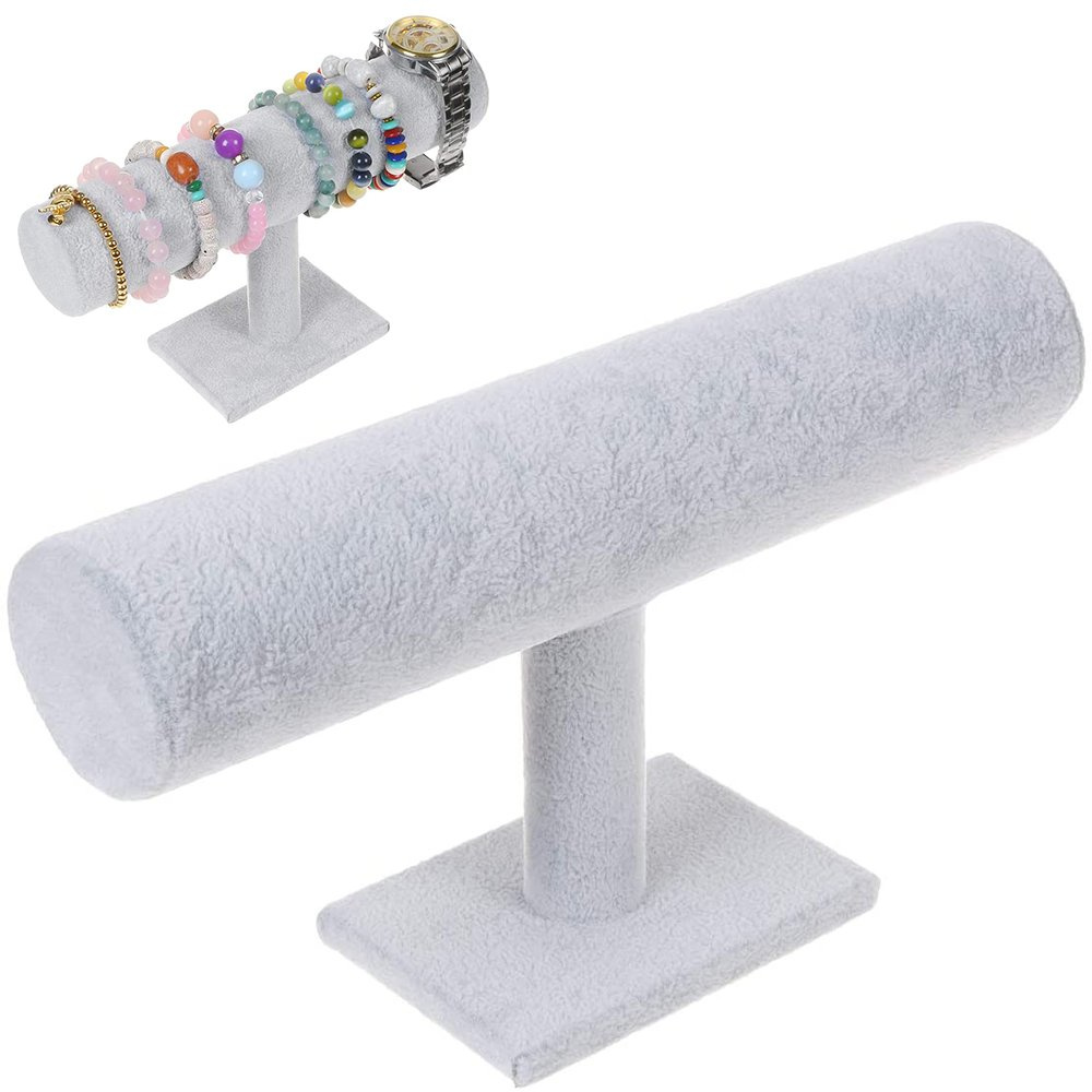 Rotaslietu statīvs pulksteņiem un aprocēm, pelēks