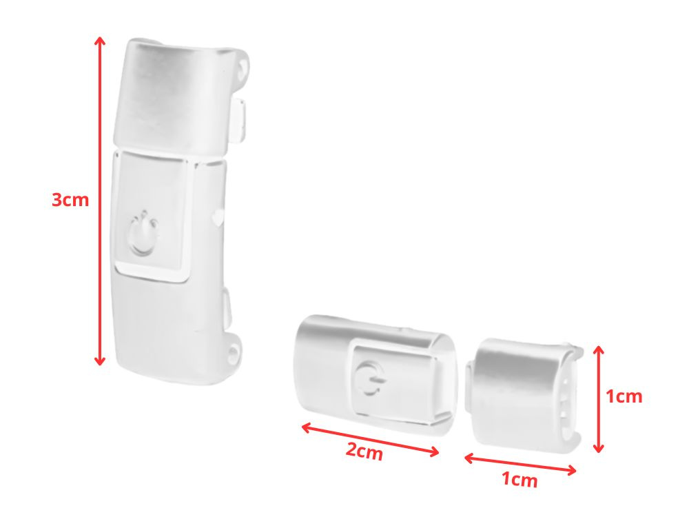 No-Tie Elastic Shoelaces with Metal Lock System 100cm, White
