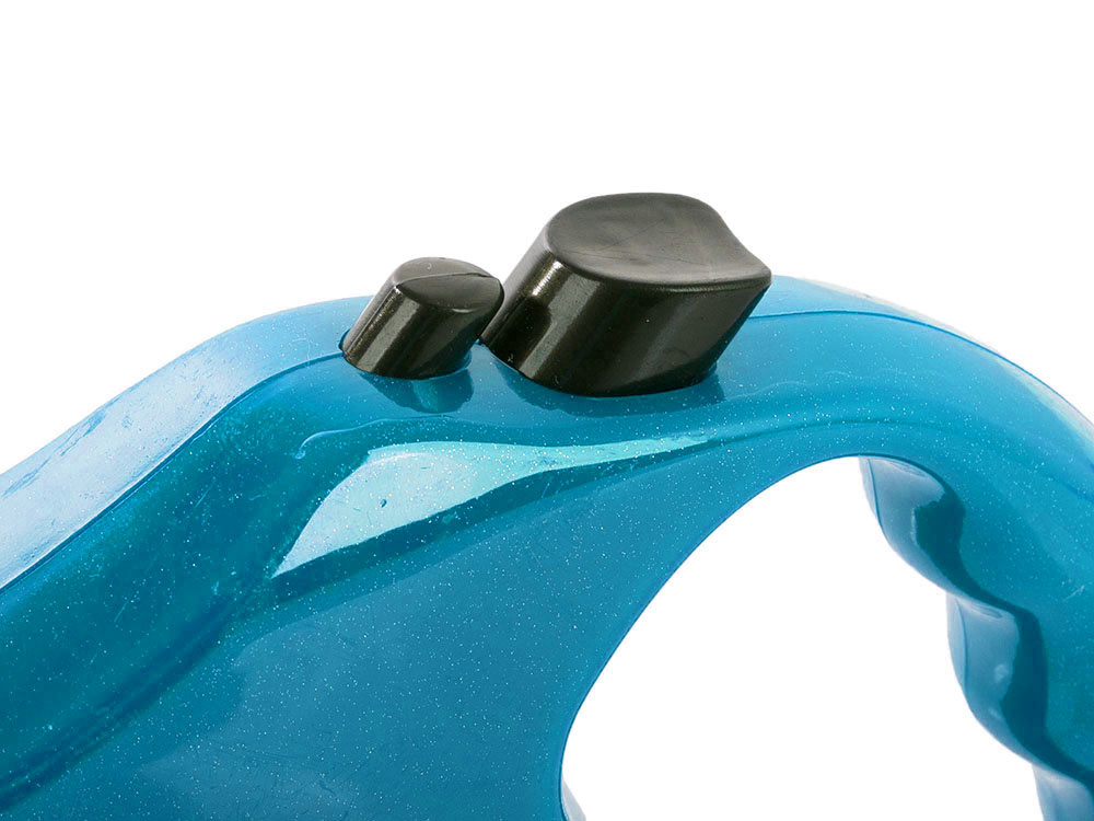 Retractable Dog Leash 5m Tape with Lock for Dogs up to 15kg, Blue (2)
